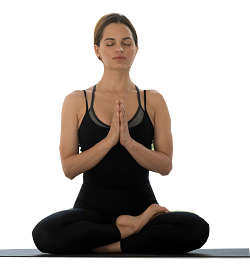 The half-lotus position